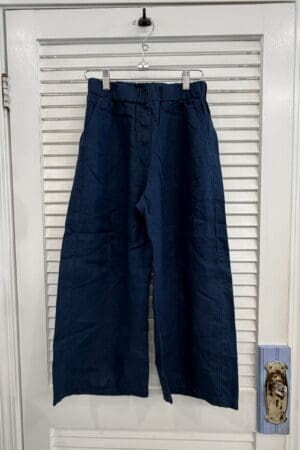 Easy Linen Crop Naval