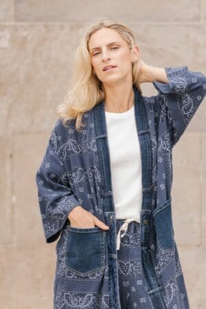 Bandana Long Cardigan