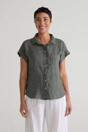 Hanky Linen S/S Pkt Shirt