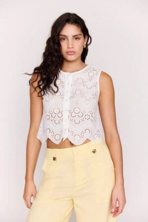 Kaia Butter Wide Leg Pants