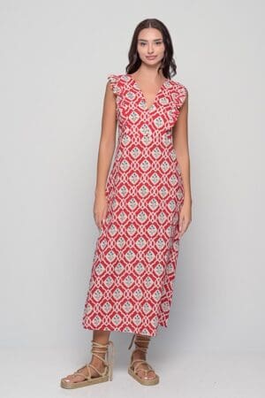 Acacia Red Triangle Dress - Free Size (XS-L)